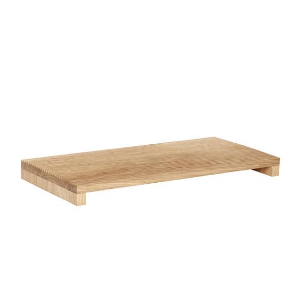 Natúr tölgyfa tálca