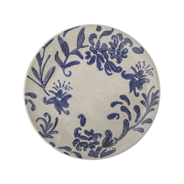 Romantikus kék mintás kerámia tányér 6 db