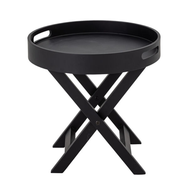 Skandináv fekete kisasztal ø 40 cm