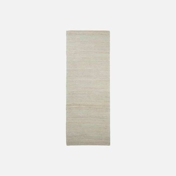Világosszürke hosszú juta szőnyeg 90x300 cm