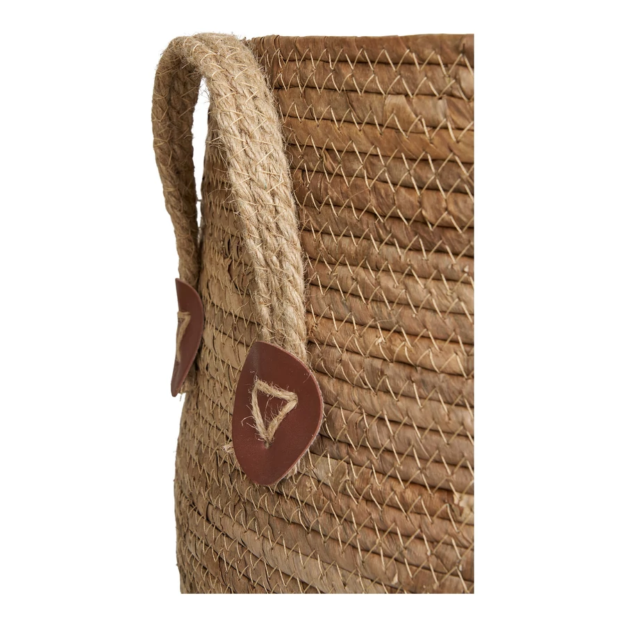 Banánlevélből fonott füles kosarak 2 db-os szett