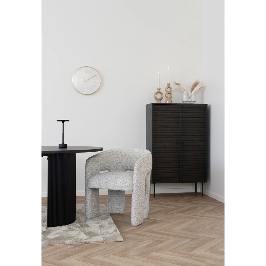 Fekete újratölthető LED asztali lámpa