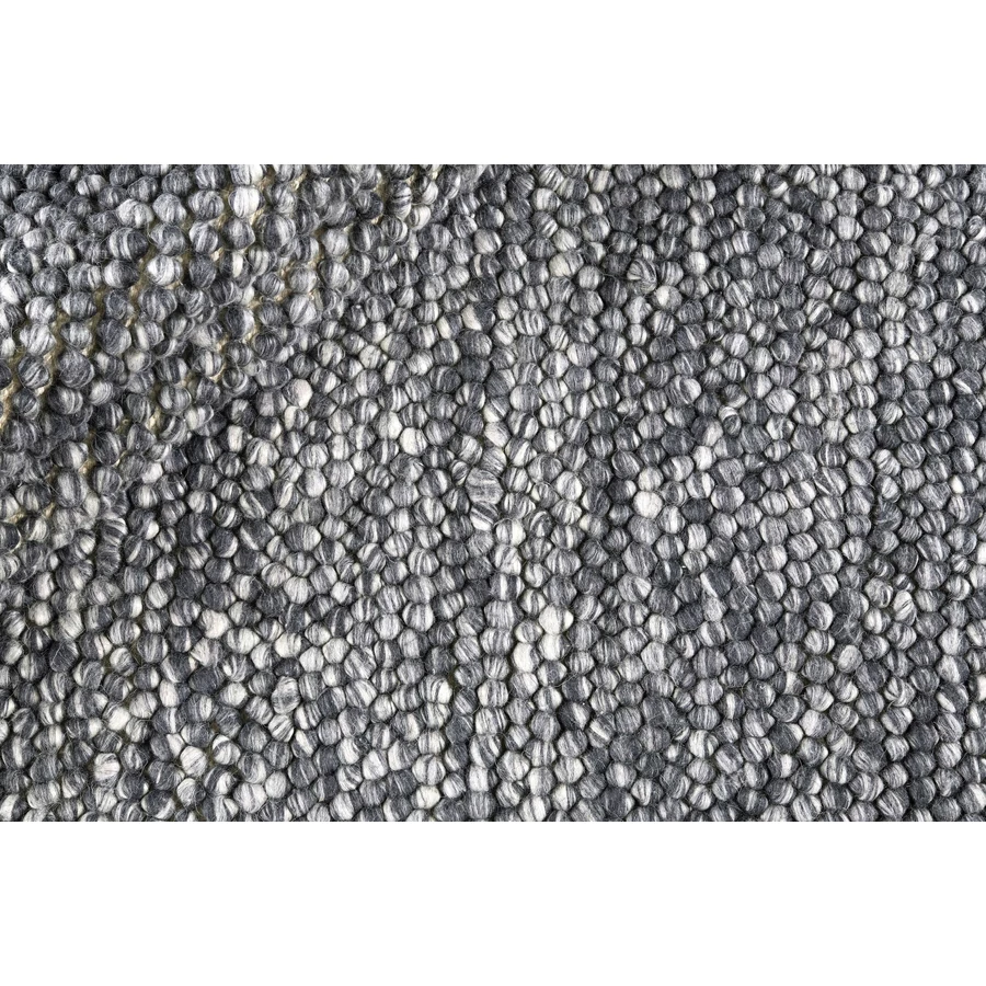 Sötétszürke Drops gyapjú szőnyeg 240 x 170 cm