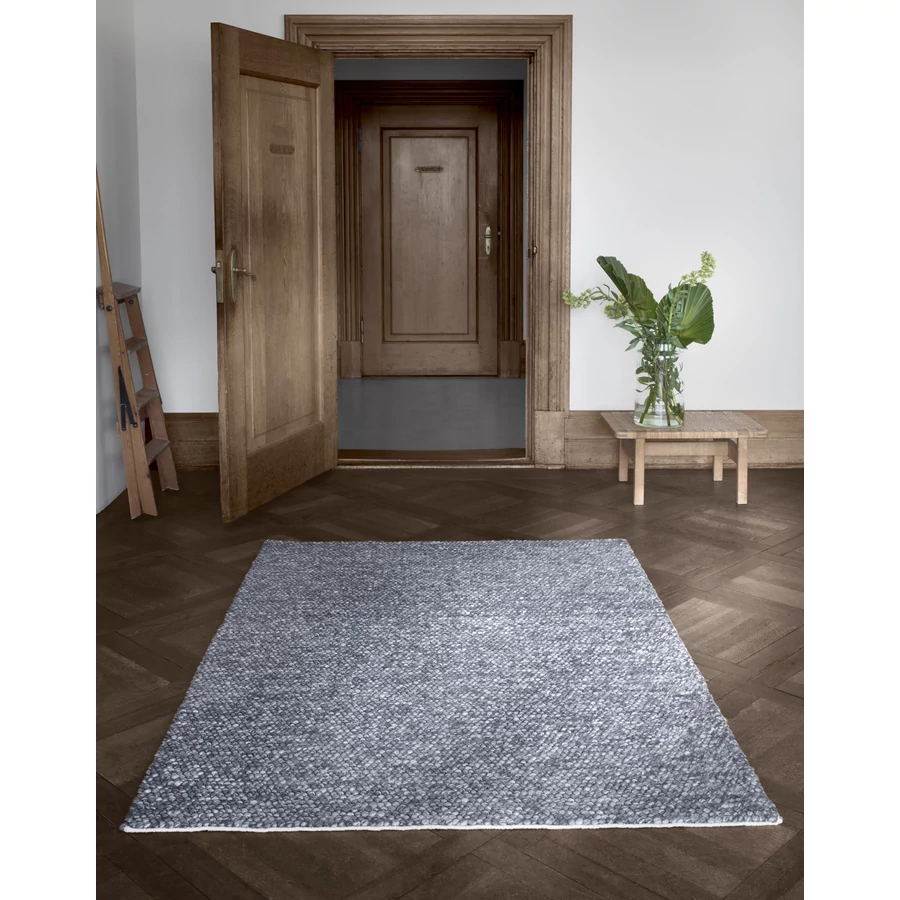 Sötétszürke Drops gyapjú szőnyeg 300 x 200 cm