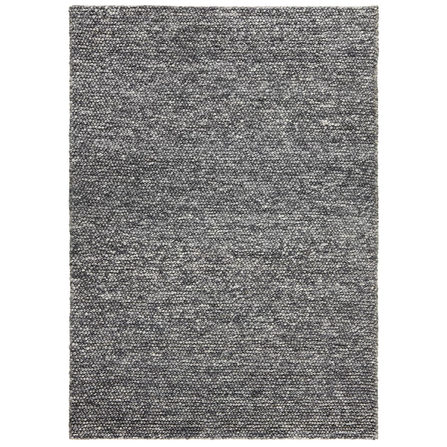 Sötétszürke Drops gyapjú szőnyeg 300 x 200 cm