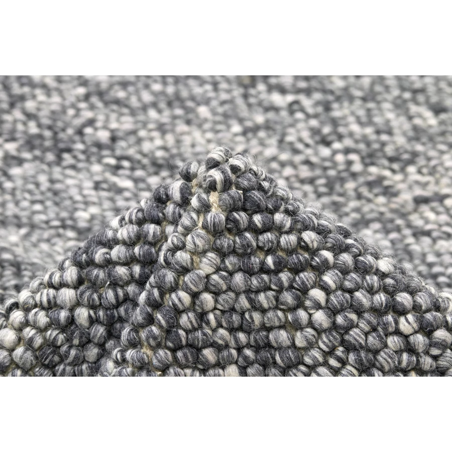 Sötétszürke Drops gyapjú szőnyeg 350 x 250 cm