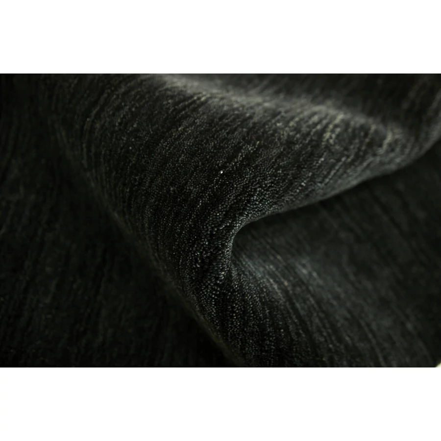 Fekete prémium gyapjú szőnyeg Panorama Uni 240 x 170 cm