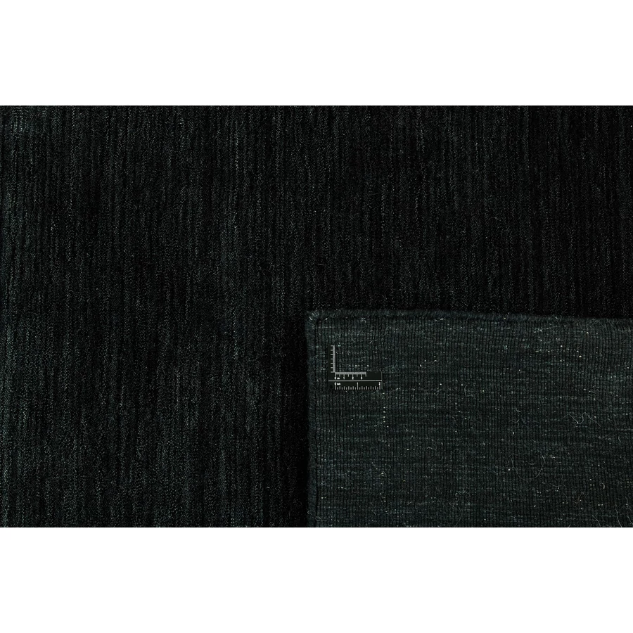 Fekete prémium gyapjú szőnyeg Panorama Uni 300 x 200 cm