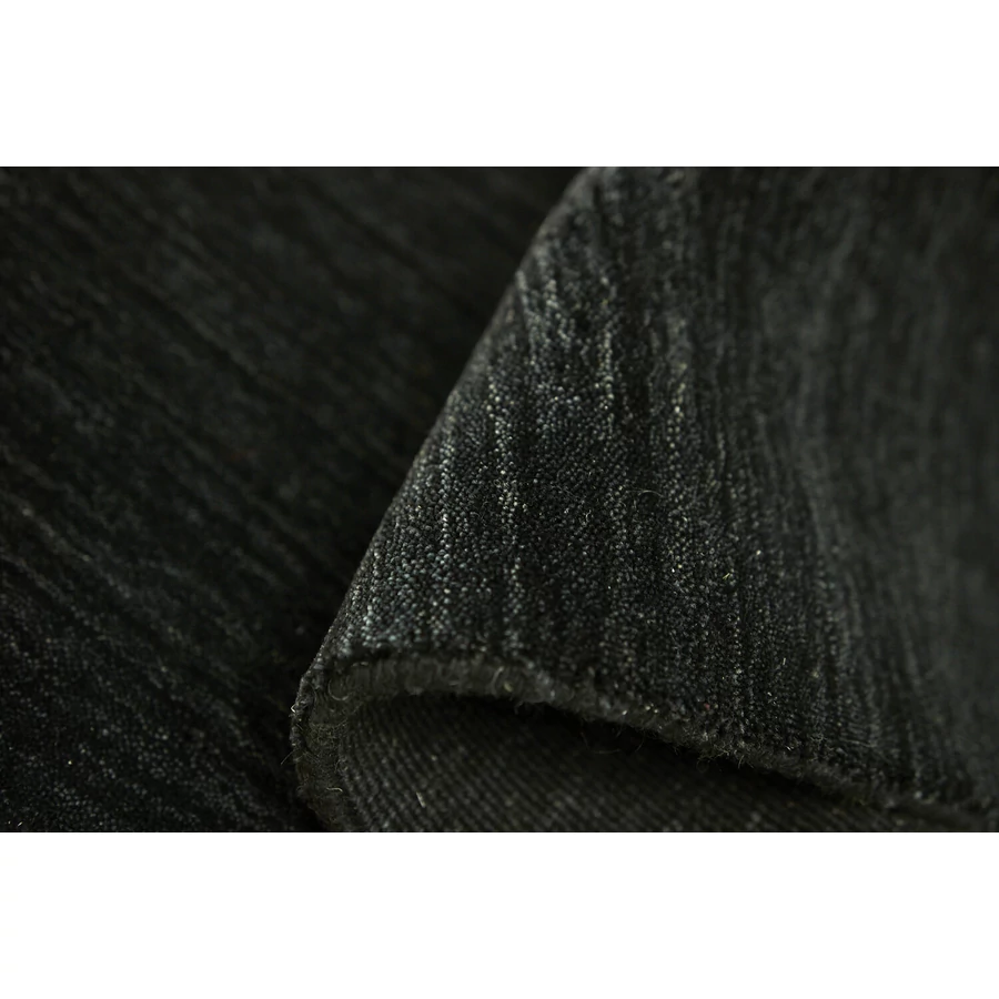 Fekete prémium gyapjú szőnyeg Panorama Uni 300 x 200 cm