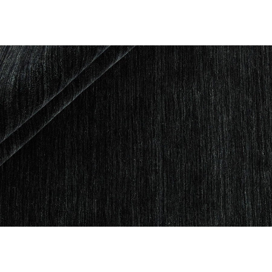 Fekete prémium gyapjú szőnyeg Panorama Uni 300 x 250 cm