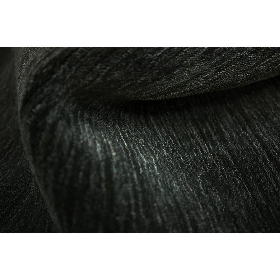 Fekete prémium gyapjú szőnyeg Panorama Uni 300 x 250 cm