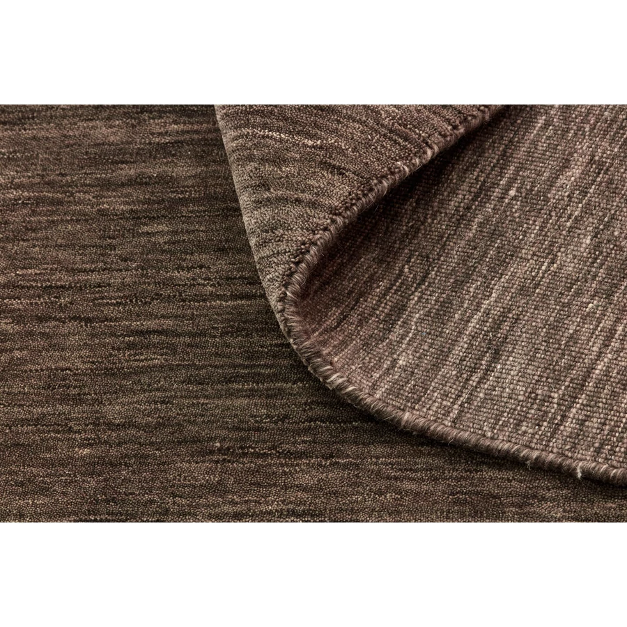 Sötétbarna prémium gyapjú szőnyeg Panorama Uni 240 x 170 cm