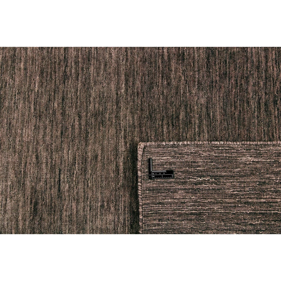 Sötétbarna prémium gyapjú szőnyeg Panorama Uni 300 x 200 cm