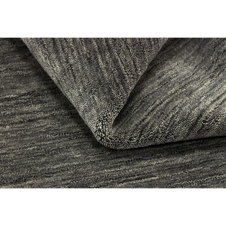 Sötétszürke prémium gyapjú szőnyeg Panorama Uni 200 x 140 cm