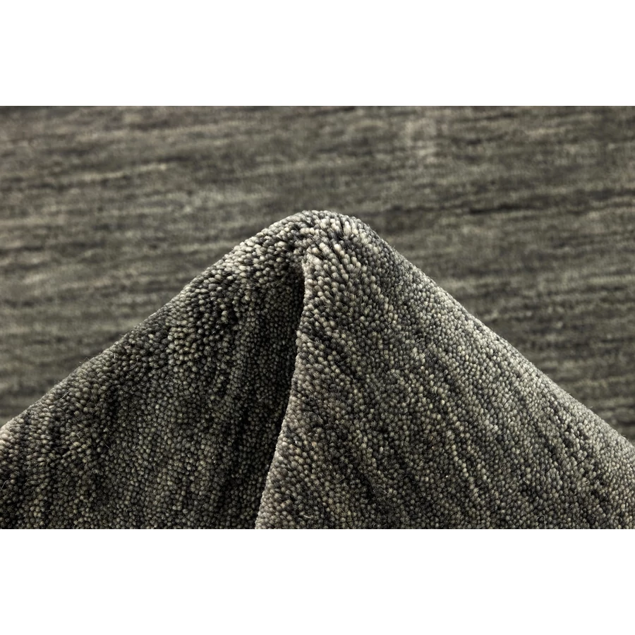 Sötétszürke prémium gyapjú szőnyeg Panorama Uni 300 x 200 cm