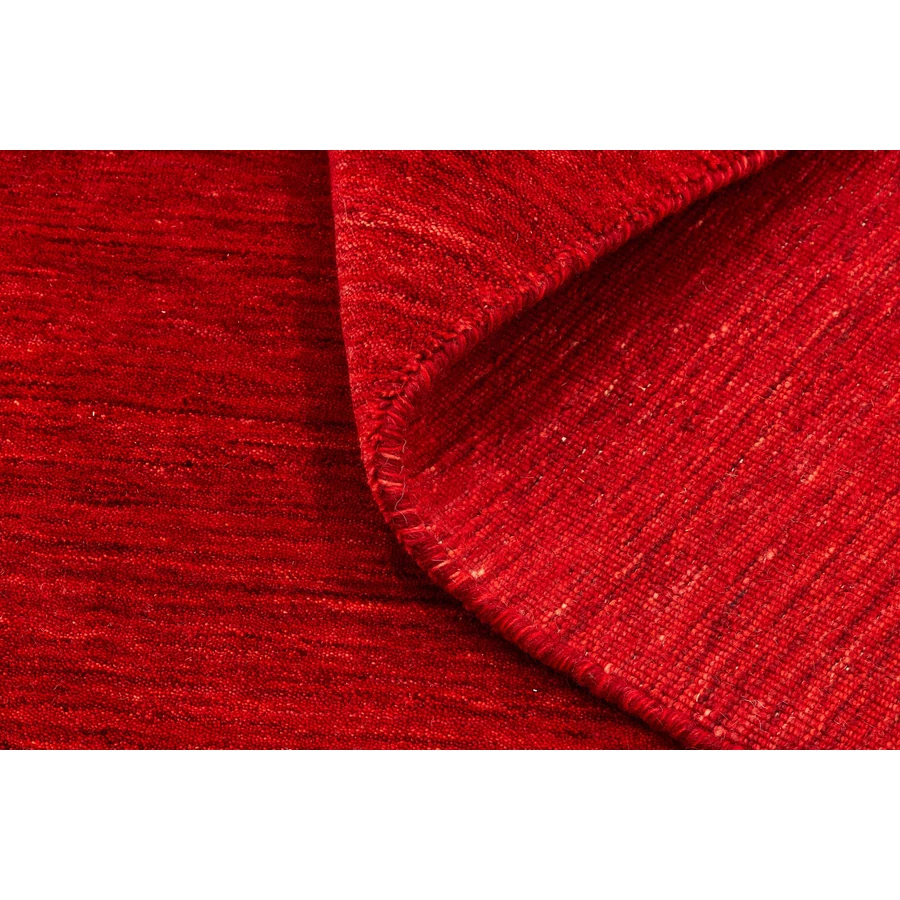 Piros prémium gyapjú szőnyeg Panorama Uni 300 x 200 cm