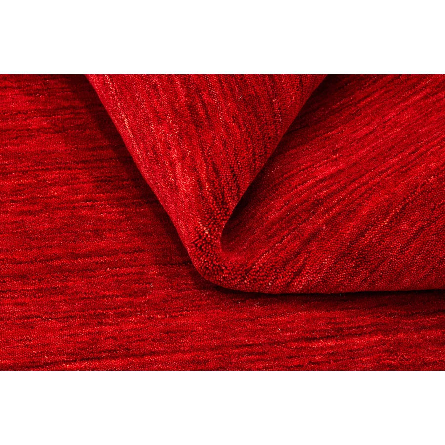 Piros prémium gyapjú szőnyeg Panorama Uni 350 x 250 cm