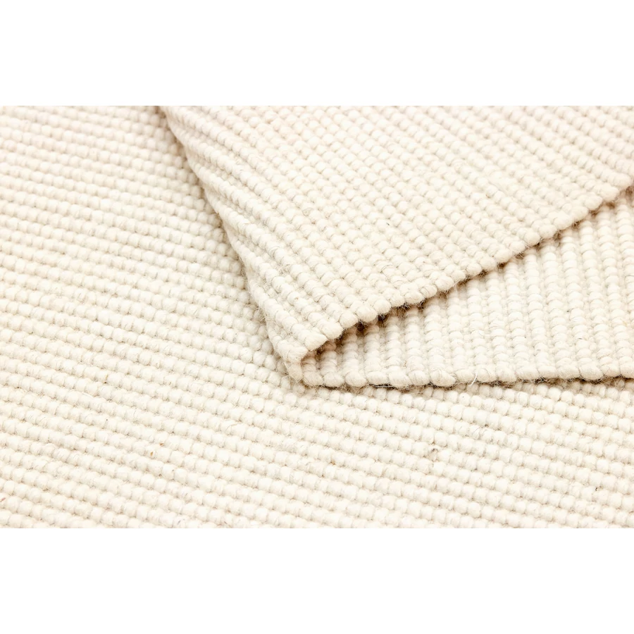 Gyapjú szőnyeg fehér Nordic Flair 90 x 60 cm