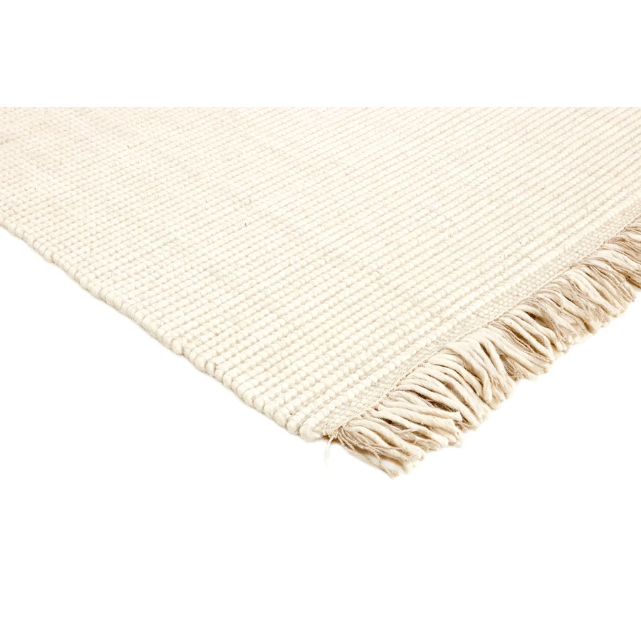 Gyapjú szőnyeg fehér Nordic Flair 300 x 80 cm