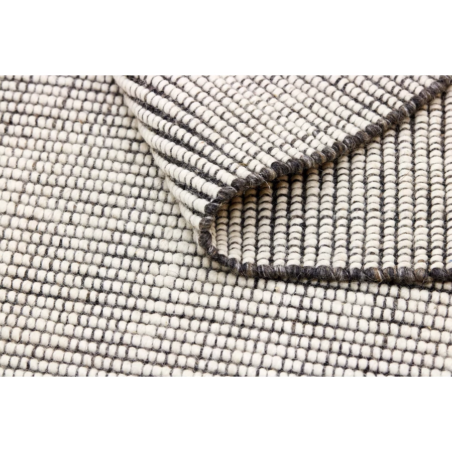 Gyapjú szőnyeg acélszürke Nordic Flair 90 x 60 cm