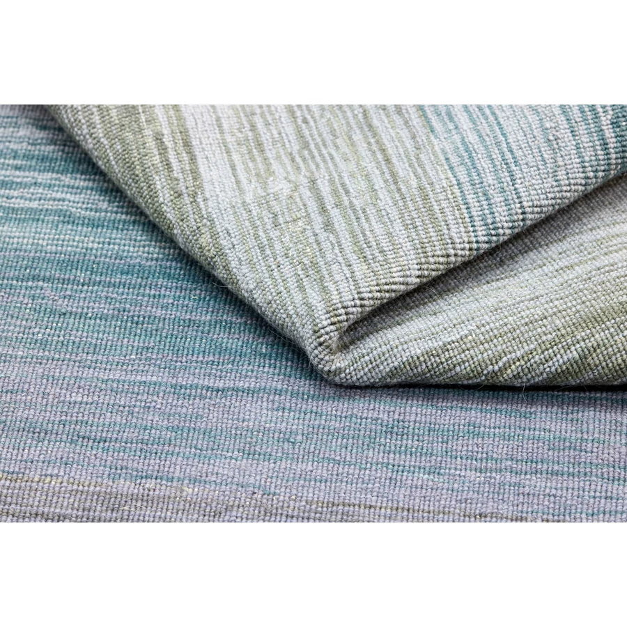 Kék és szürke gyapjú kilim szőnyeg 300 x 80 cm