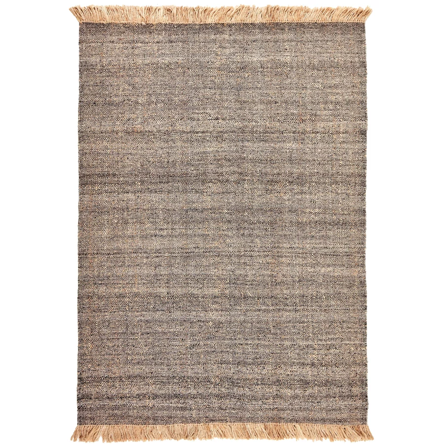 Sötétszürke gyapjú szőnyeg Nordic Flair 90x60 cm