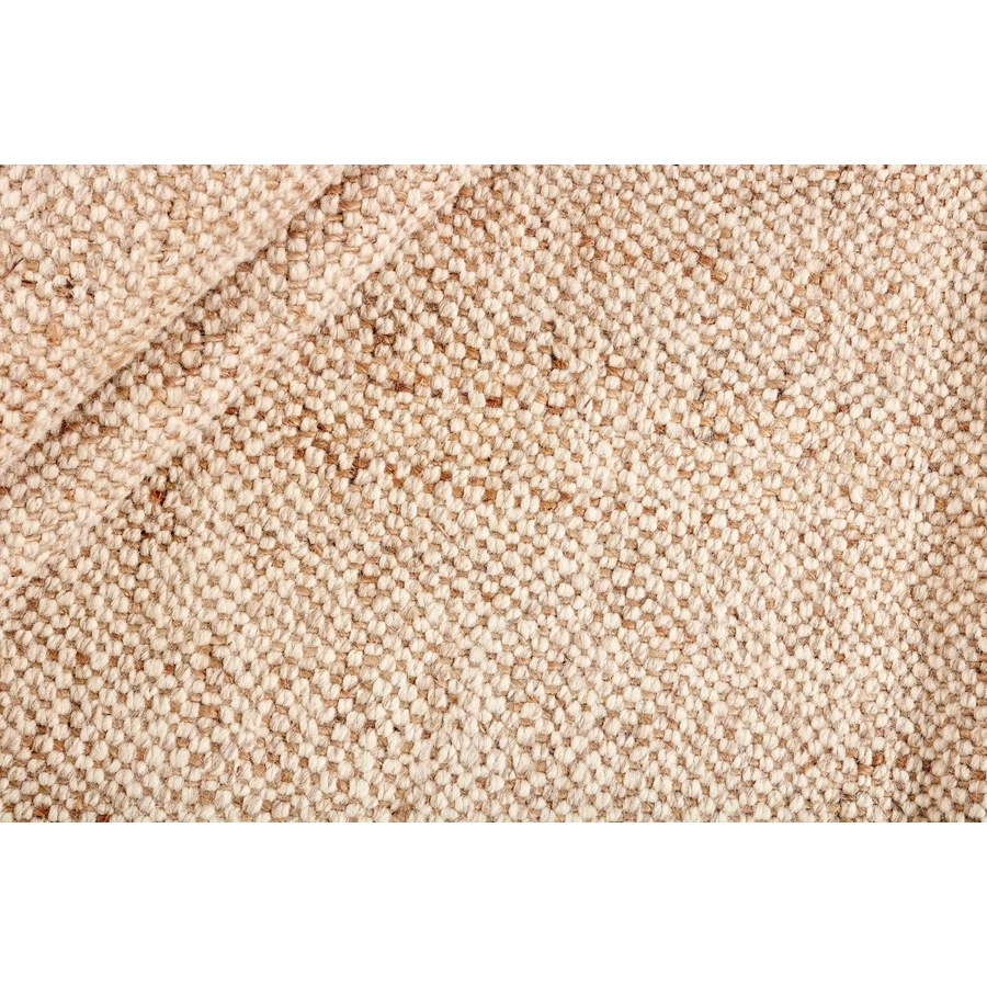 Bézs gyapjú szőnyeg Nordic Flair 90x60 cm