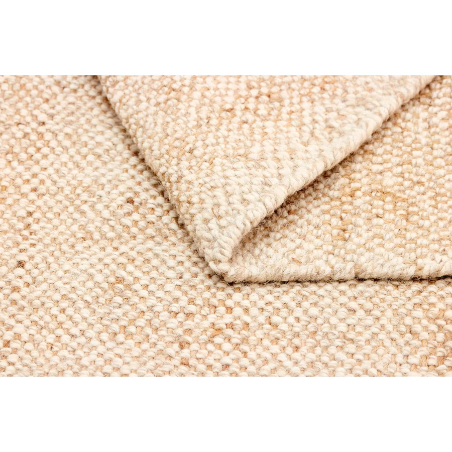 Bézs gyapjú szőnyeg Nordic Flair 90x60 cm