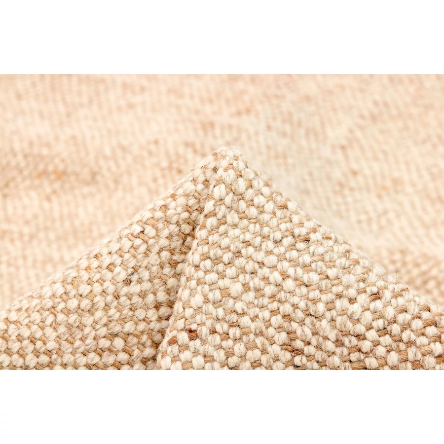 Bézs gyapjú szőnyeg Nordic Flair 90x60 cm