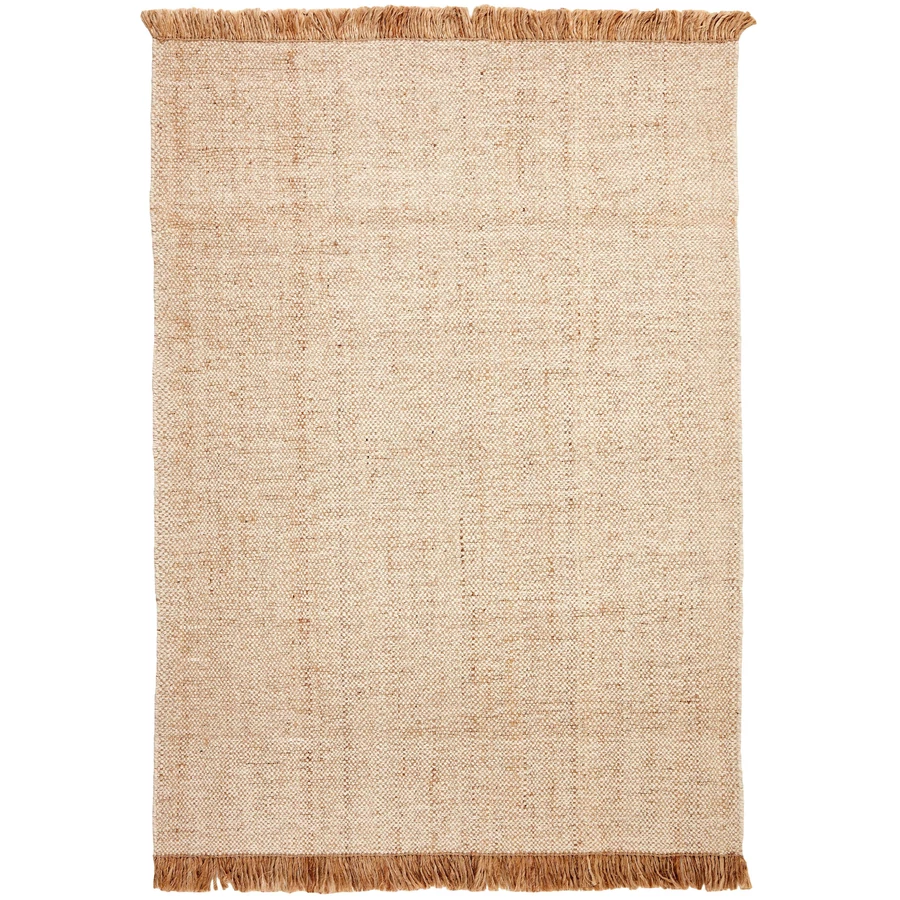 Bézs gyapjú szőnyeg Nordic Flair 90x60 cm