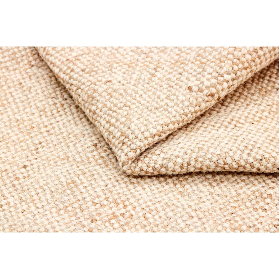 Bézs gyapjú szőnyeg Nordic Flair 90x60 cm