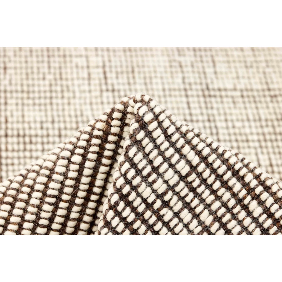 Gyapjú szőnyeg barna Nordic Flair 240 x 170 cm