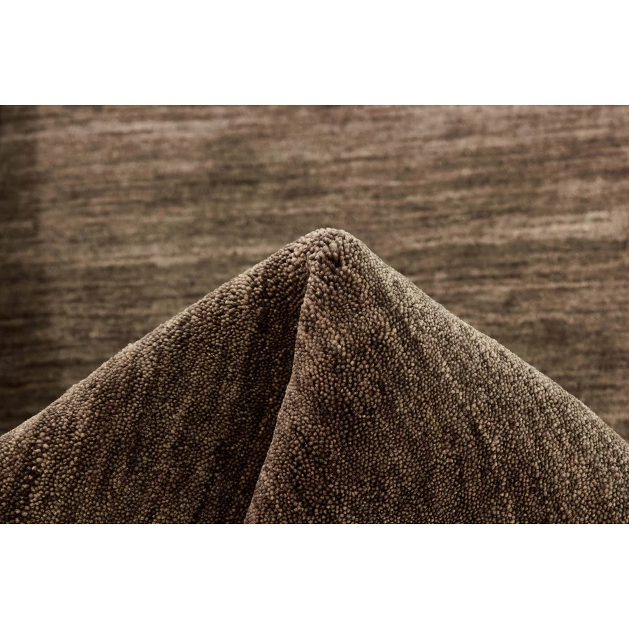 Sötétbarna prémium gyapjú szőnyeg Panorama Uni 300 x 80 cm