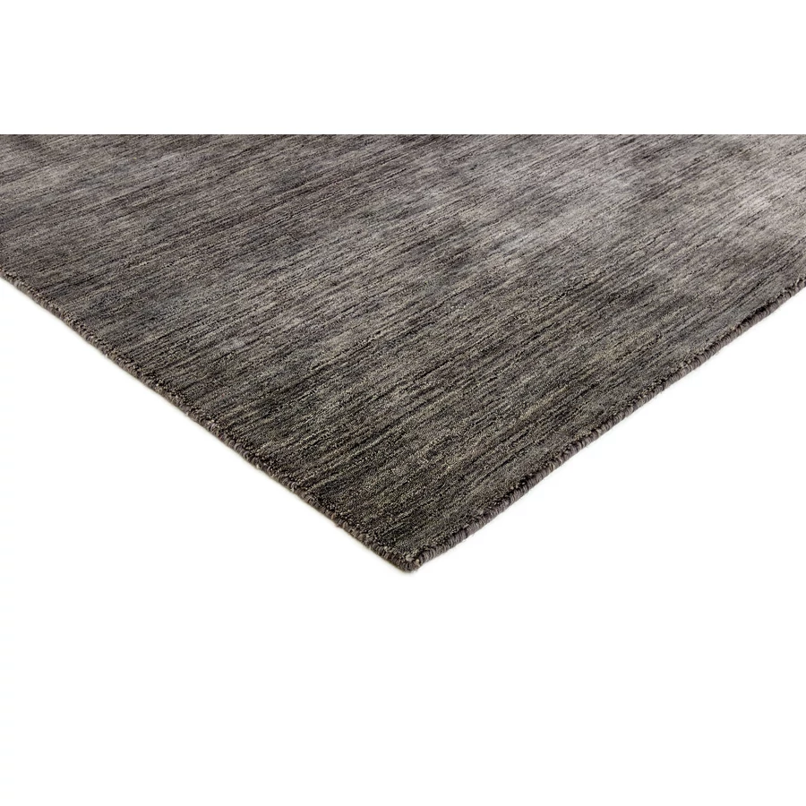 Sötétszürke prémium gyapjú szőnyeg Panorama Uni 300 x 80 cm