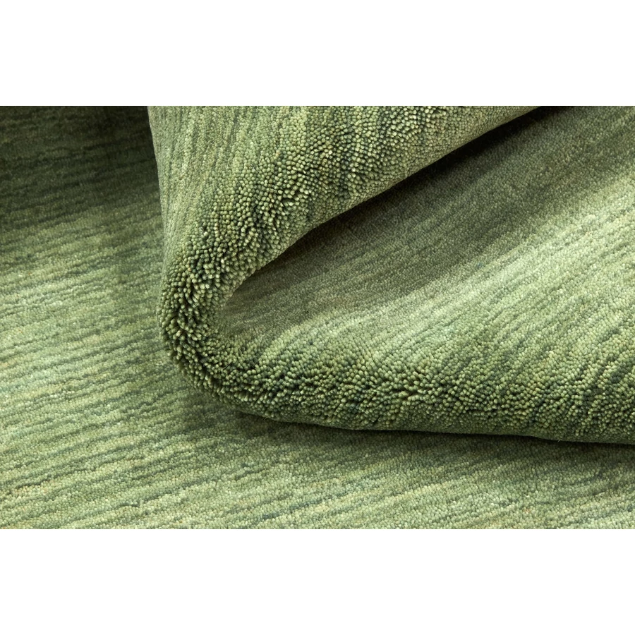 Zöld prémium gyapjú szőnyeg Panorama Uni 300 x 80 cm