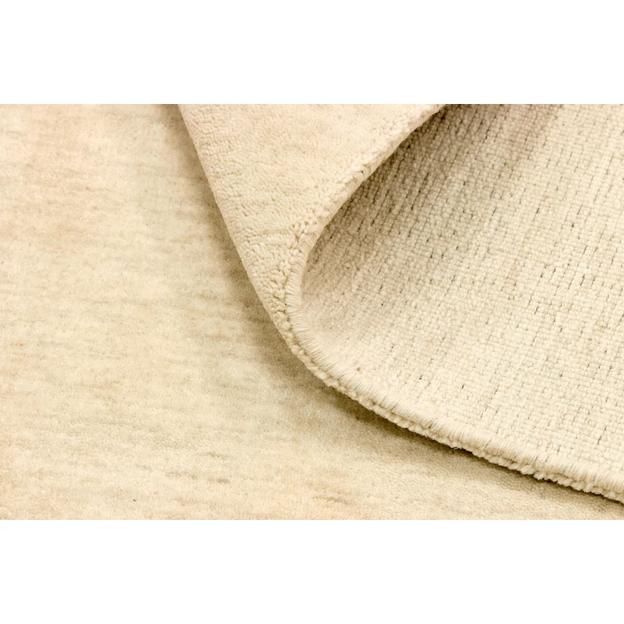 Fehér prémium gyapjú szőnyeg Panorama Uni 200 x 80 cm