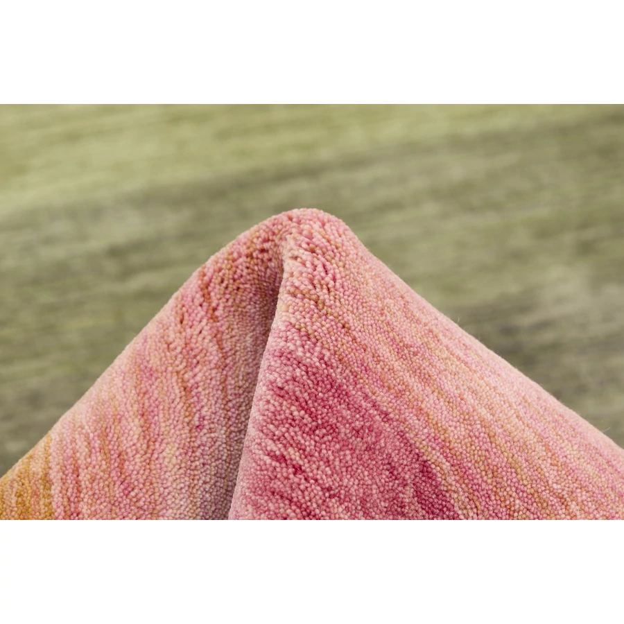 Világos színes csíkos prémium gyapjú szőnyeg 90x60 cm