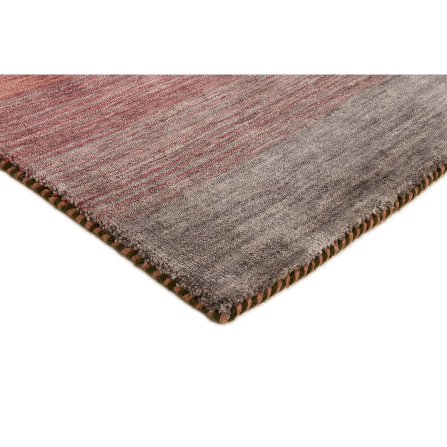 Sötét színes csíkos prémium gyapjú szőnyeg 250x350 cm