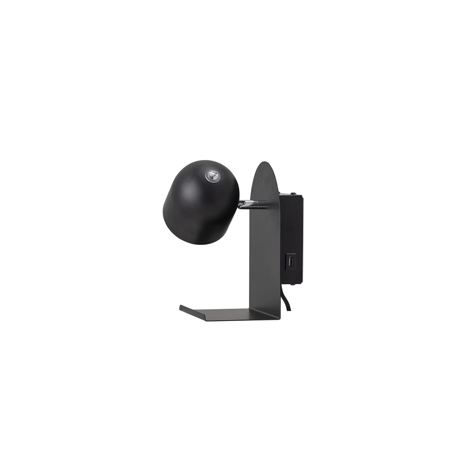 USB töltős LED fali lámpa 21 cm