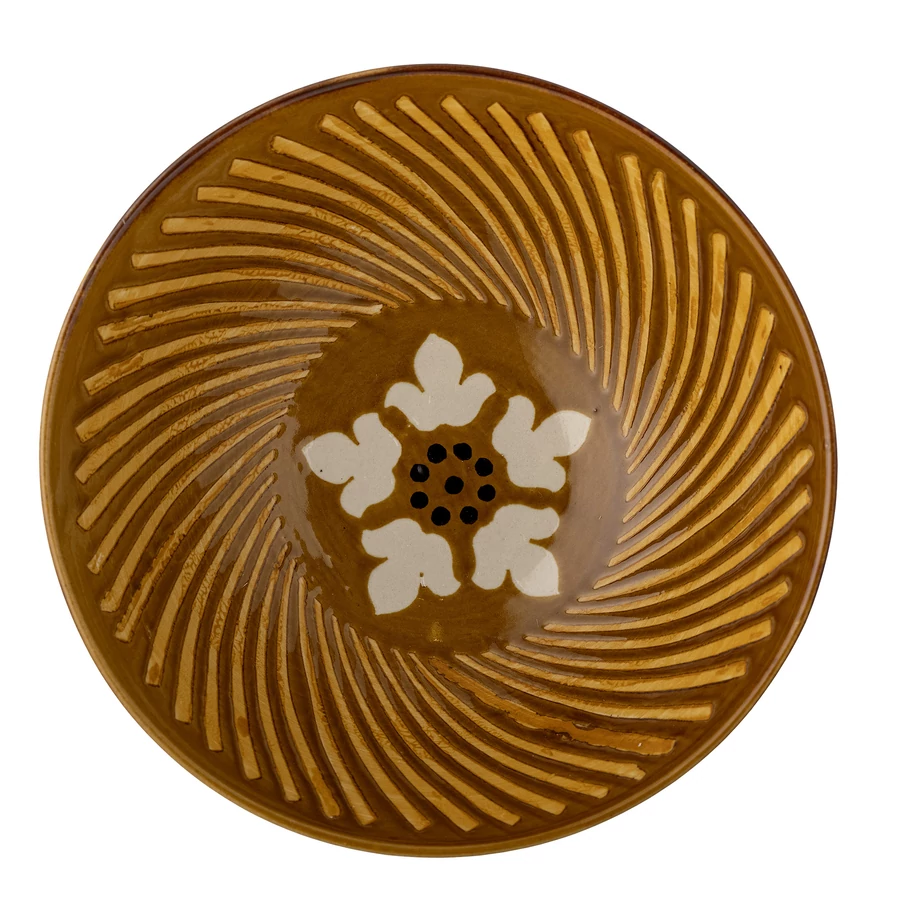 Barna mintás kerámia tál 6 db