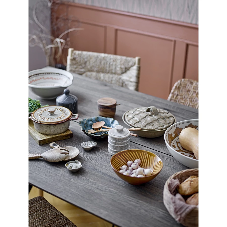 Barna mintás kerámia tál 6 db