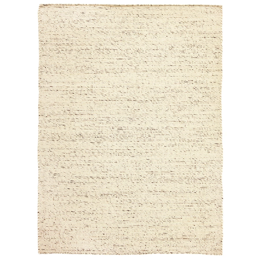 Barna és natúr prémium gyapjú szőnyeg 200x80 cm