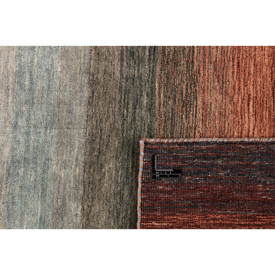 Barna színes prémium gyapjú szőnyeg 90x160 cm