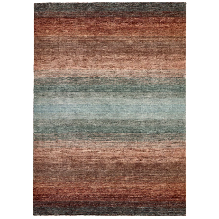 Barna színes prémium gyapjú szőnyeg 90x160 cm