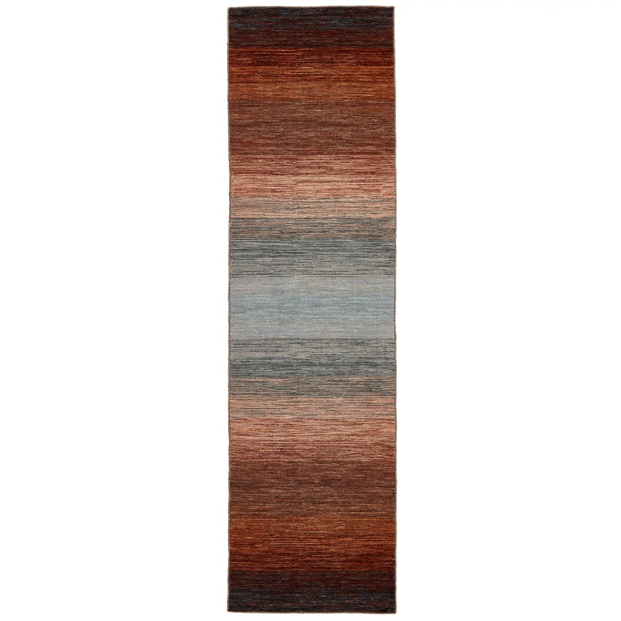 Barna színes prémium kilim szőnyeg 200x80 cm