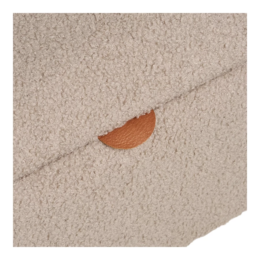 Bézs buklé pad tárolóval 95 cm