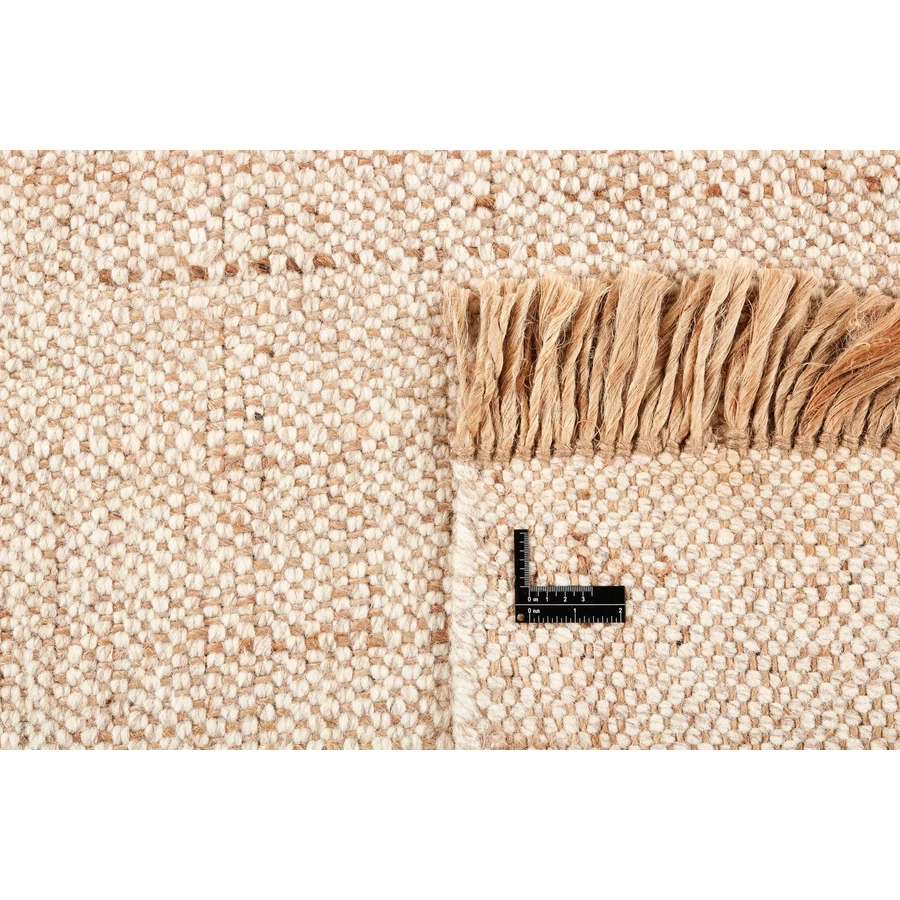 Bézs prémium rojtos gyapjú szőnyeg 240x170 cm