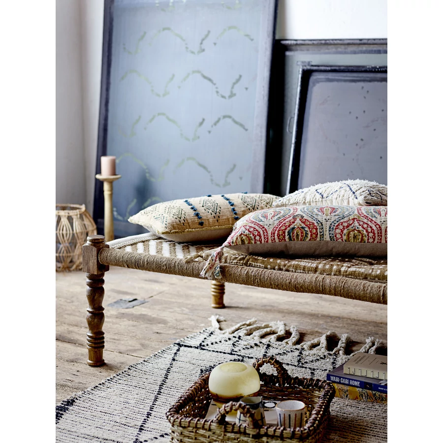 Bohém rombusz mintás pamut szőnyeg 180x120 cm