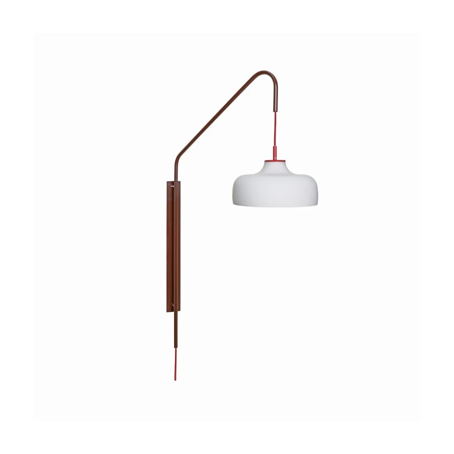 Bordó színű fali lámpa