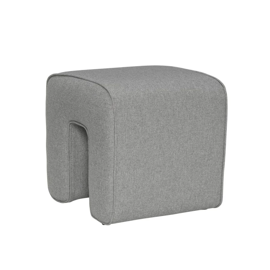 Egyedi formájú szürke puff